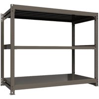 ICHIMAI 重量ボルトレスラック 段荷重1000Kg H1500×W1800×D900 天地3段 単体グレー TH1000-569T3（直送品）