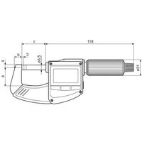 マール デジタルマイクロメータ 40EWRi 100-125 1個 64-5160-90（直送品）