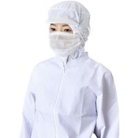 バリアローブ 混入対策ワイドマスクホワイト2PLYオーバーヘッドタイプL 100枚入 NO.2830L（直送品）