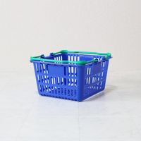 大和産業 買い物かご SLー1ブルー×グリーン SL-1-BLGR 1個 538-1861（直送品）