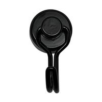 Trimate マグネットフック ブラック(非回転) TR-MGF001-16BK 1個 67-4919-53（直送品）