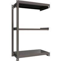 ICHIMAI 重量ボルトレスラック 段荷重1000Kg H1800×W1200×D600 天地3段 連結グレー TH1000-646R3（直送品）
