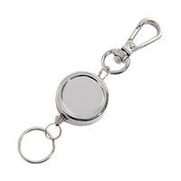 Trimate カラビナ ミニリールストラップ TR-STP011-SV 1個 67-4920-99（直送品）