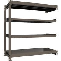 ICHIMAI 重量ボルトレスラック 段荷重1000Kg H1500×W1500×D600 天地4段 連結グレー TH1000-556R4（直送品）