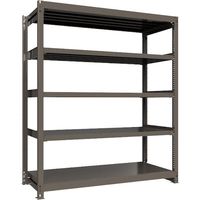 ICHIMAI 重量ボルトレスラック 段荷重1000Kg H2100×W1800×D750 天地5段 単体グレー TH1000-767T5（直送品）