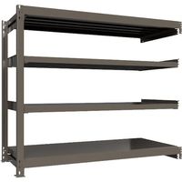 ICHIMAI 重量ボルトレスラック 段荷重1000Kg H1500×W1800×D750 天地4段 連結グレー TH1000-567R4（直送品）