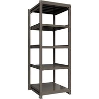 ICHIMAI 重量ボルトレスラック 段荷重1000Kg H2400×W900×D900 天地5段 単体グレー TH1000-839T5（直送品）
