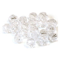 日本紐釦貿易 クラフトビーズ プラスチックビーズ 10mm クリスタル A1-51-500 1袋(500個入)