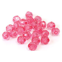 日本紐釦貿易 クラフトビーズ プラスチックビーズ 12mm ローズ A1-5-500 1袋(500個入)