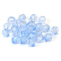 日本紐釦貿易 クラフトビーズ プラスチックビーズ 12mm ライトブルー A1-9-500 1袋(500個入)