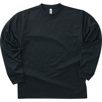【長袖Tシャツ】glimmer ドライロングスリーブTシャツ ブラック M 00304-ALT 1枚