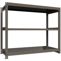 ICHIMAI 重量ボルトレスラック 段荷重1000Kg H1500×W1800×D750 天地3段 単体グレー TH1000-567T3（直送品）