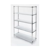 アイ・エル・シー PROFACE グレートソリッドガルバシェルフ5段セット 幅91×奥行35×高さ182cm MG5-9015 1セット（直送品）