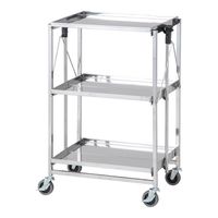 アズワン 折りたたみラボベンチF(ステンレス製)3段タイプ 4-5785-01 1台（直送品）