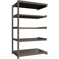 ICHIMAI 重量ボルトレスラック 段荷重1000Kg H2400×W1500×D900 天地5段 連結グレー TH1000-859R5（直送品）