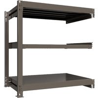 ICHIMAI 重量ボルトレスラック 段荷重1000Kg H1200×W1200×D750 天地3段 連結グレー TH1000-447R3（直送品）