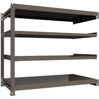 ICHIMAI 重量ボルトレスラック 段荷重1000Kg H1500×W1800×D900 天地4段 連結グレー TH1000-569R4（直送品）