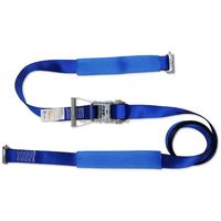 ラッシングベルト 50mm幅 ラチェットバックル ワンピース(レールフック) 固定 1m 調整 3m HXB50-R3F 1セット(10本)（直送品）