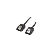 ainex ラッチ付 シリアルATAラウンドケーブル 20cm SATR-3102BK 1個 68-0583-75（直送品）