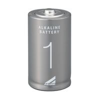 アズワン アズワンのアルカリ乾電池 単1 1箱(10本入) 4-4953-06 1箱(10本)（直送品）