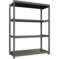 ICHIMAI 重量ボルトレスラック 段荷重1000Kg H2400×W1800×D750 天地4段 単体グレー TH1000-867T4（直送品）