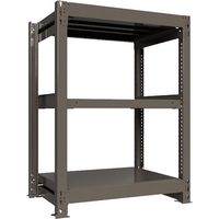 ICHIMAI 重量ボルトレスラック 段荷重1000Kg H1200×W900×D600 天地3段 単体グレー TH1000-436T3（直送品）