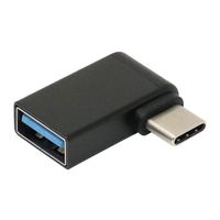 アイネックス USB3.1 変換アダプタ CオスーAメス L型 U30CA-LFADT 1個 67-9342-44（直送品）
