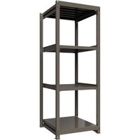 ICHIMAI 重量ボルトレスラック 段荷重1000Kg H2400×W900×D900 天地4段 単体グレー TH1000-839T4（直送品）