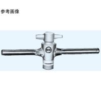 日本理化学器械 二方コック(PTFE コック)枝管外径φ12mm 1012-1219 1個 65-8677-38（直送品）
