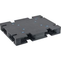 日本プラパレット NPC プラスチックパレットZFRー108085 両面四方差し グレー ZFR-108085 1枚 432-8336（直送品）