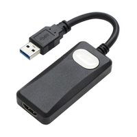 アイネックス USB3.0ーHDMI変換アダプタ AMC-USBHDA 1個 67-9205-83（直送品）