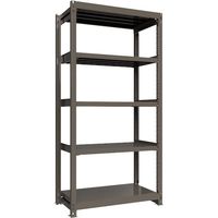 ICHIMAI 重量ボルトレスラック 段荷重1000Kg H2400×W1200×D600 天地5段 単体グレー TH1000-846T5（直送品）
