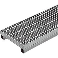 カネソウ スチール製グレーチング プレーンタイプ かさあげ型 自由勾配側溝用 HSV-93432B 1枚 343-0663（直送品）