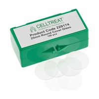 CELLTREAT 25mm丸型カバーガラス 6ウェルプレートに適合 滅菌 100個入 229174 1個 68-0320-77（直送品）