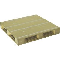 日本プラパレット NPC プラスチックパレットZFRー1111FE 両面四方差し ライトグリーン ZFR-1111FE-LG 1枚（直送品）