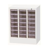 宮成製作所 オールロックキャビネット物品用 シリンダー錠 3列7段 ポリカトレー MCM-21C 1台 4-6059-05（直送品）