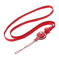 Trimate ネックストラップ ワンタッチ着脱式 レッド TR-STP005-RD 1個 67-4920-89（直送品）