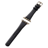 アップルウォッチバンド (41 40 38mm) レザー ベルト スリム チャコールグレー AW-41BDLJGY エレコム 1個（直送品）