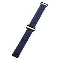 アップルウォッチバンド (49 45 44 42mm) レザー マグネット ネイビー AW-45BDLMAGNV エレコム 1個（直送品）