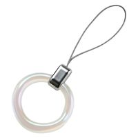 リングストラップ スマホ ストラップ 落下防止 &me オーロラシルバー P-STFCRACR エレコム 1個