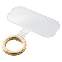 エレコム スマホストラップホルダー シート ケーブル穴用 1口タイプ P-STHD1BR