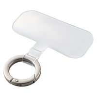スマホストラップホルダー シート ケーブル穴用 1口タイプ シルバー P-STHD1BRSV エレコム 1個