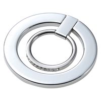 スマホリング マグネット リング 着脱可能 ラインストーン シルバー P-STRMKGSSV エレコム 1個（直送品）