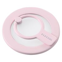スマホリング マグネット リング 着脱可能 クリアパーツ ピンク P-STRMKHICRPN エレコム 1個（直送品）