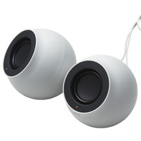 PCスピーカー 無線/有線 対応 4種類接続 4.4W コンパクト ホワイト SP-P10CUBWH エレコム 1個（直送品）