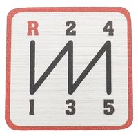 パーマンコーポレーション シフトパターンステッカー 日本製 いすゞ ふそう2t 軽トラック 1422268400 1個（直送品）