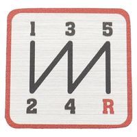 パーマンコーポレーション シフトパターンステッカー 日本製 いすゞ ふそう2t 軽トラック 1422268300 1個（直送品）