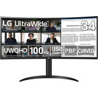 LG Electronics Japan  34インチ 曲面型ウルトラワイド 液晶ディスプレイ(3440x1440) 34WR55QC-B（直送品）
