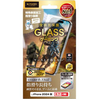 NIMASO  iPhone 2024 2眼 6.7inch ガラスフィルム ゲーミング特化 光沢 全画面保護 NI-G1-16BEK1（直送品）