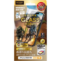 NIMASO  iPhone 2024 3眼 6.9inch ガラスフィルム ゲーミング特化 光沢 全画面保護 NI-G1-16DEK1（直送品）